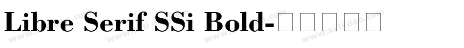 Libre Serif SSi Bold字体转换